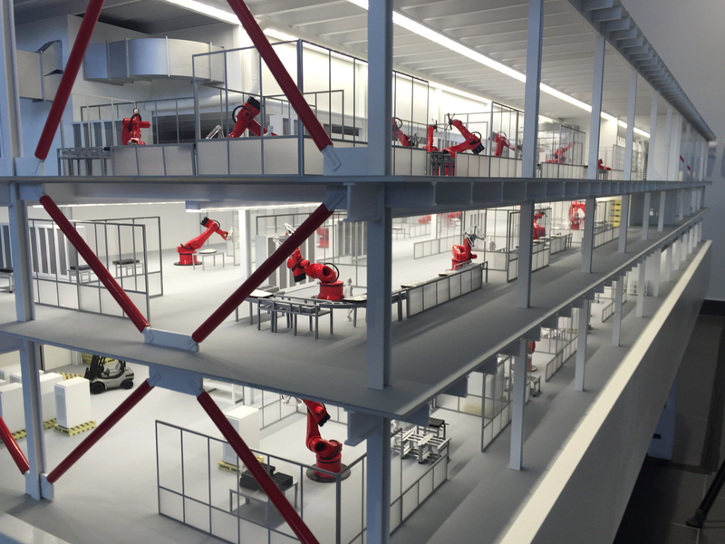 Production will be heavily automated, as depicted in this mockup. Photo credit: Michael Ballaban/Jalopnik